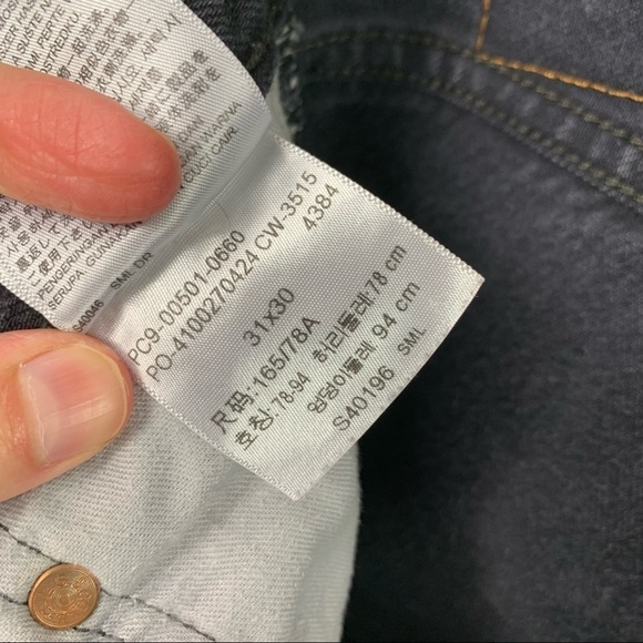 Levi’s Vintage Black Tapered Button Down Jeans 29 - Picture 8 of 12